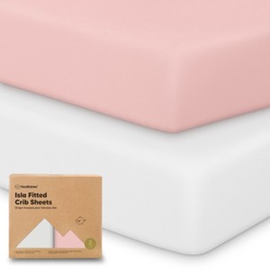 KeaBabies 2pk Isla Fitted Crib Sheets for Boys, Girls, Baby Crib Sheet, Fits Standard Nursery Crib Mattresses - 1 of 4