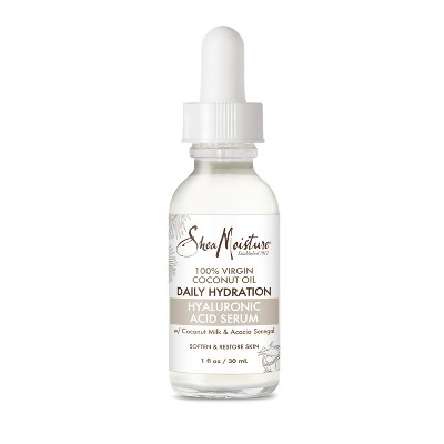 SheaMoisture Hyaluronic Acid Serum with 100% Virgin Coconut Oil, 1 oz