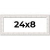 PosterPalooza | Panoramic Sculpted White Picture Frame - UV Acrylic, Foam Board Backing, Hanging Hardware - 2 of 4