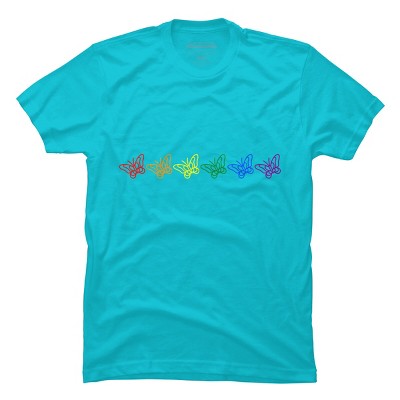 Adult Design By Humans Butterflies Rainbow Pride By ChariArtist T-Shirt