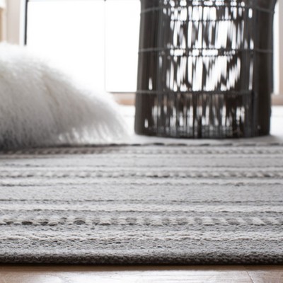 Montauk MTK215 Hand Woven Area Rug - Grey/Ivory - 6'x6' - Safavieh.