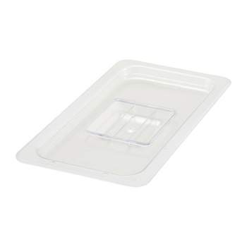 Winco Polycarbonate Food Pan Cover, Solid, 1/3 Size