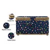 Singer L Sewing Basket Ditsy Floral Print with Matching Zipper Pouch: Large Polyester Storage Case & Sewing Kit - 4 of 4