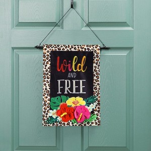 Evergreen Flag Beautiful Black Metal Dowel Garden Flag Hanger - 16" Wide x 5" High - 1 of 4