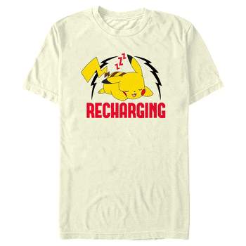 Men's Pokemon Recharging Pikachu T-Shirt