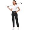 Women's Golf Pants with Pockets Lightweight Qucik Dry Casual 7/8 Work Ankle Pants for Women - 4 of 4