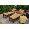 Casual Cushion Stripe Sunbrella Fabric 1-Piece Indoor/Outdoor Lumbar Pillow, 22"W x 9"L - 2 of 4
