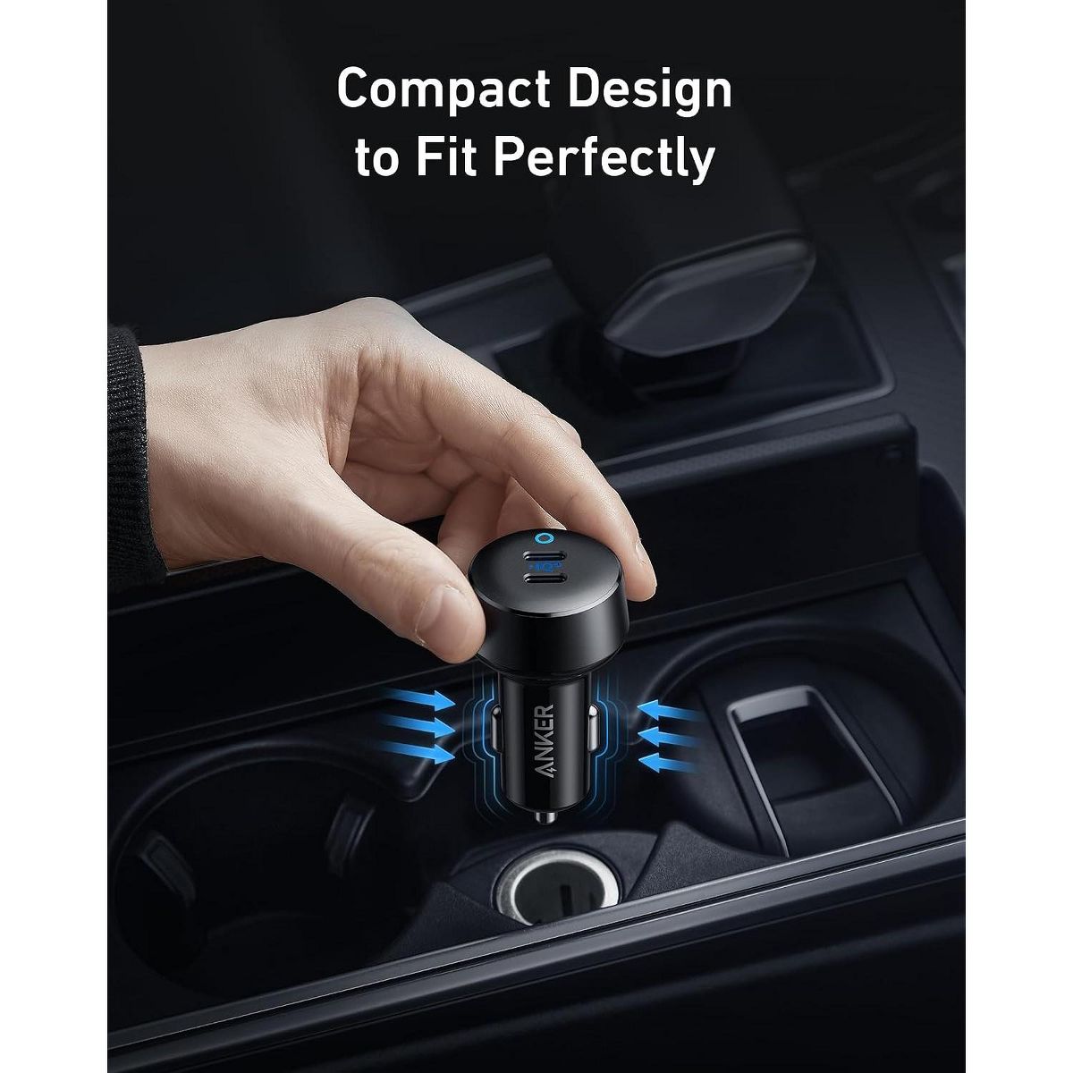 Anker 40W 2-Port PowerIQ 3.0 USB-C Fast Charging Car Charger, PowerDrive III Duo PD Adapter for iPhone 17/17 Pro Max/16/15, Galaxy S24/S23, AirPods - thumbnail 5