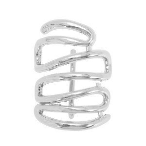 Unique Bargains Women's Stacked lines Ponytail Buckle Hair Clip 1 Pc - 1 of 4