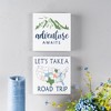 Adventure Sentiment Wall Signs – 8" Square Rustic MDF Block Art with Travel Quotes (Set of 4) By Melrose - 2 of 4