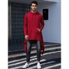 WhizMax Men's Hooded Cloak Casual Long Pullover Hoodie Cape Hip Hop Sweatshirt with Pocket - 2 of 4