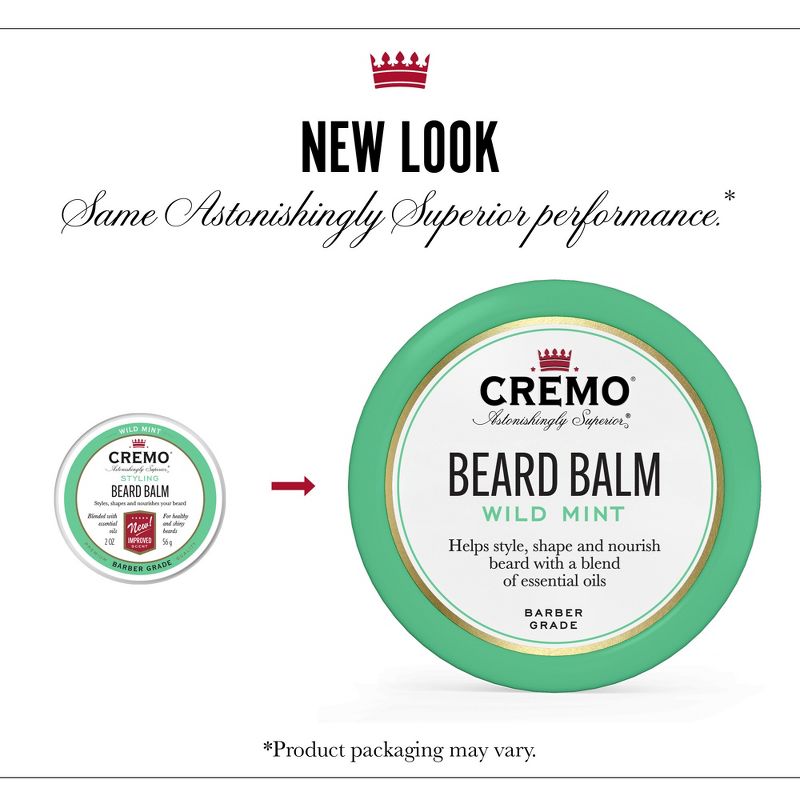 Cremo Styling Beard Balm Mint Blend - 2oz, 6 of 10