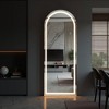 MAYEERTY 64"x21" LED Full Length Mirror, Floor Standing Mirror with Stand, Wall Mounted Hanging - 3 of 4