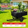 750 lbs Heavy-Duty Steel Dump Cart - 15 Cubic Feet Garden Utility Trailer with Removable Sides, Hand-Pull or Foot Pedal Dumping for ATV UTV - 3 of 4