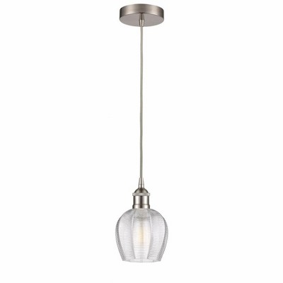 Norfolk - 1 Light Cord Hung Mini Pendant In Industrial Style-9.63 Inches Tall and 5.75 Inches Wide