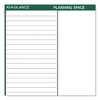 Vertical Erasable Wall Planner, 32 x 48, White/Green Sheets, 12-Month (Jan to Dec): 2025 - 2 of 4
