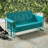 Bates Outdoor Sofa Glider - Turquoise - Crosley - 4 of 4