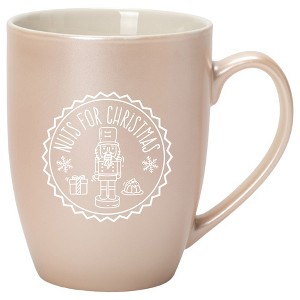 Elanze Designs Nuts For Christmas Nutcracker 10 ounce New Bone China Coffee Cup Mug, Holiday Kitchen Home D�cor, Precious Pearl - 1 of 4