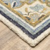 Oriental Weavers Alfresco 28402 Blue/ Ivory Indoor Area Rug - 2'6" x 8' - 2 of 4