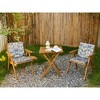 ARTPLAN Outdoor Chair Cushions for Patio Furniture, Waterproof Outdoor Cushions, Round Corner Patio Chair Cushions Set of 4 with Ties,17"x16"x2" - 2 of 4