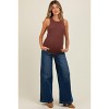 Pinkblush Navy Blue Super Wide Leg Maternity Jeans - 2 of 4