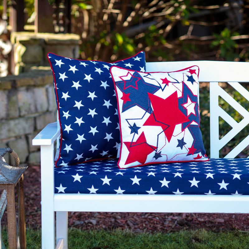17&#34;x17&#34; Fireworks Square Throw Pillow Red/Blue - Pillow Perfect, 6 of 7