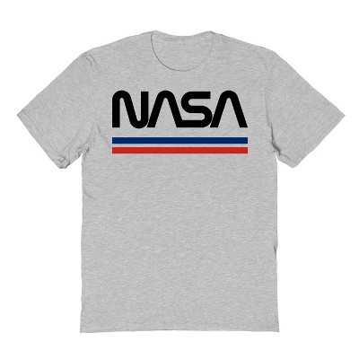NASA Men's NASA Lines Short Sleeve Graphic Cotton T-Shirt
