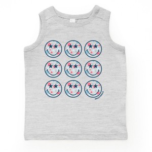 The Juniper Shop SmileyWorld Patriotic Stars Stacked Toddler Tank - 1 of 4