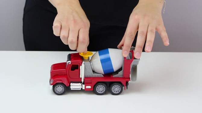 DRIVEN by Battat &#8211; Toy Cement Mixer Truck &#8211; Micro Series, 2 of 8, play video