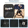 3-Piece Hardside Luggage Set with Triple Telescopic Handles, TSA-Approved Safeguard Locks, Smooth Anti-Pinch Design Travel Suitcase Set 20", 24", 28" - 4 of 4