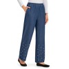Collections Etc Pearl Embellished Elasticized Waist Pull-On Jeans - 4 of 4