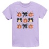 Coquette Black Bow Pumpkin Chart - Youth Short Sleeve Graphic T-Shirt - 2 of 4