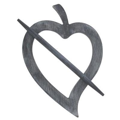 Evideco French Home Goods Wooden Heart Curtain Tieback – Decorative and Functional Design