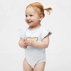 The Juniper Shop Summer Girl Retro Baby Flutter Sleeve Bodysuit - 2 of 2