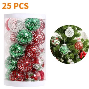 GustoWave Christmas Tree Ornaments Sets, 25 Pcs Christmas Decoration Balls for Holiday, Wedding, Party - 1 of 4