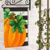Evergreen Pumpkin Stripe Garden Burlap Flag 12.5 x 18 Inches Indoor Outdoor Decor - 4 of 4