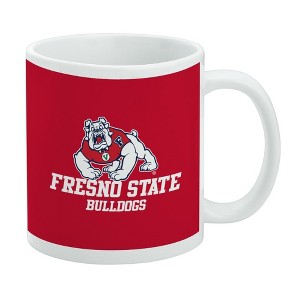 Fresno State Bulldog Ceramic Coffee Mug Novelty Gift Mugs for Coffee Tea and Hot Drinks 11oz White - 1 of 4