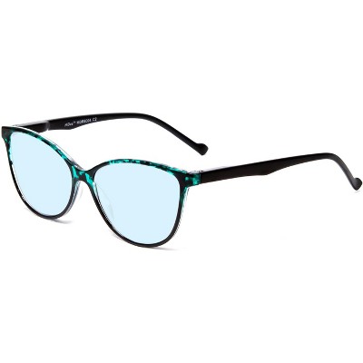 Calabria MDR8004 Blue Light Glasses Ladies Cateye Green Tortoise Black Fade 49mm