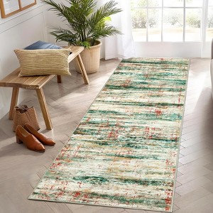 coucheta Washable Area Rug for Living Room, Multi-size Modern Abstract Soft Stain-Resistant Non Slip Low-Pile Folding Carpet, for Bedroom, Dining - 1 of 4