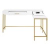 Modern Life L Shaped Desk - OSP Home Furnishings - image 2 of 4