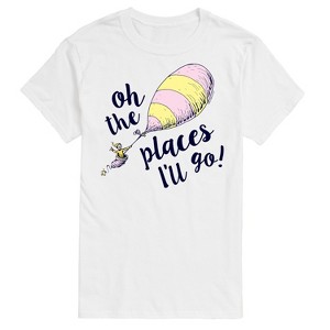 Men's - Dr. Seuss - Oh The Places I'll Go Balloon Short Sleeve Graphic T-Shirt - 1 of 4