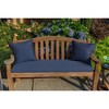 Casual Cushion Solid Sunbrella Fabric 1-Piece Indoor/Outdoor Square Throw Pillow, 15"W x 15"L - 2 of 4
