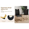 CAVINAS Dining Chairs with Faux Leather Padded Seat, Modern Dining Room Chairs with Metal Legs, Kitchen Chairs for Living Room - 2 of 4