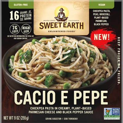 Sweet Earth Gluten Free Vegan Frozen Cacio e Pepe - 9oz