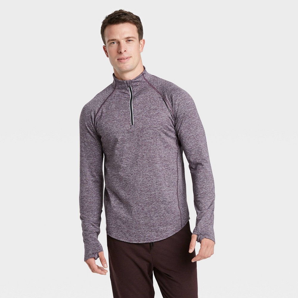 Men's Premium Layering Quarter Zip Pullover - All in Motion Purple XXL, Men's was $30.0 now $19.5 (35.0% off)