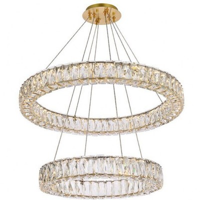 Elegant Lighting Monroe 2 - Light Chandelier in  Gold