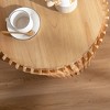 Okak Cylinder Coffee & Side Tables with Textured Barrel Design Mid-Century Modern, Industrial, Brutalist Styles 16" or 24"H (Set of 1 or 2) - 4 of 4