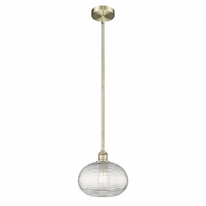 Ithaca - 1 Light Stem Hung Mini Pendant In Industrial Style-9 Inches Tall and 10 Inches Wide - 1 of 1