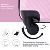 SEVOBAL Luggage 3 Piece Set with Ergonomic Pull Rod and Spacious Interior for Travel Convenience, Pink, 20.28"*12.2"*30.12" - 4 of 4
