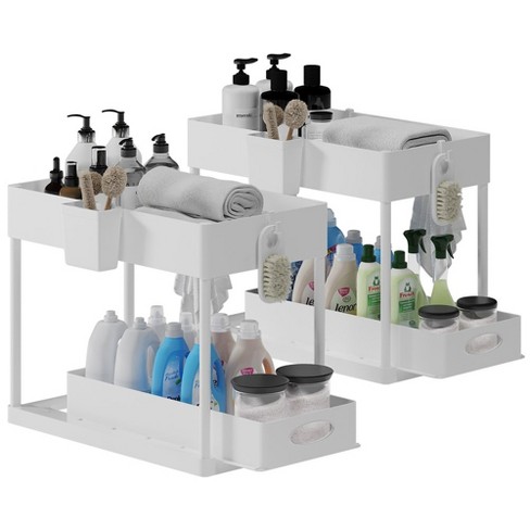 Storagebud 2-tier Sliding Under Sink Organizer : Target